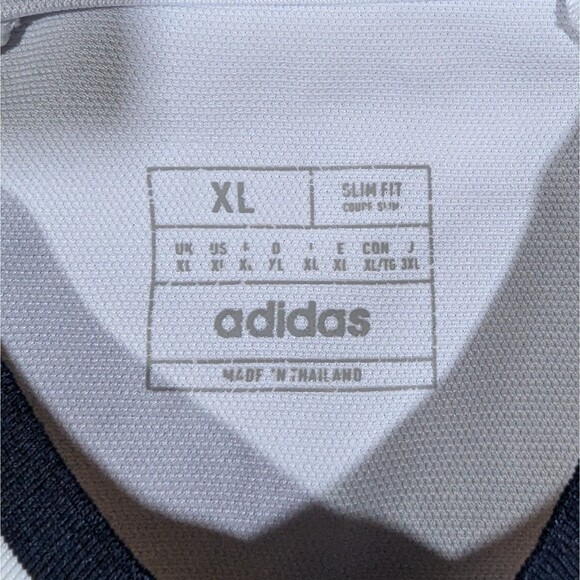 Adidas Real Madrid Soccer Jersey #8 Mens XL Slim Fit Home White Aeroready - Picture 7 of 12